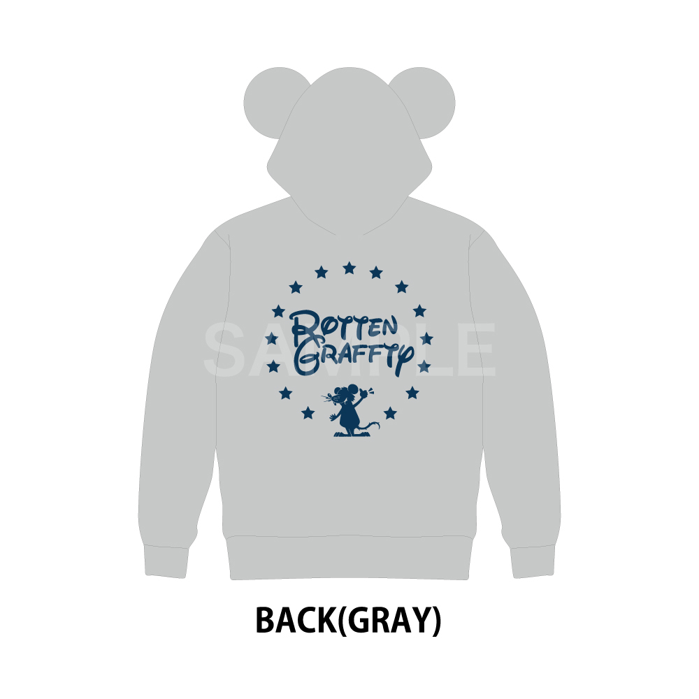 【再販】耳付きジップアップパーカー