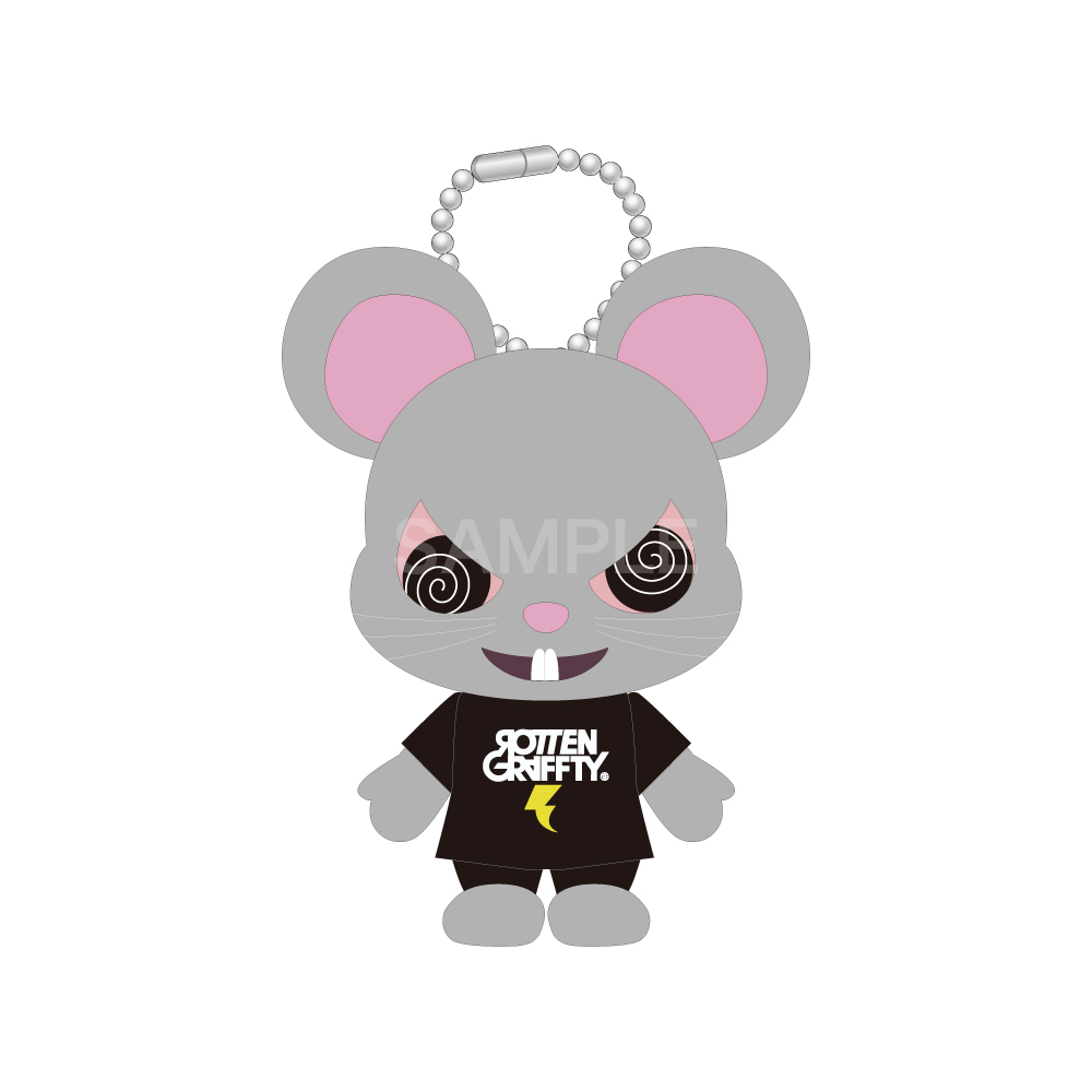 【再販】ドブネズミ マスコットキーホルダー Tシャツver.